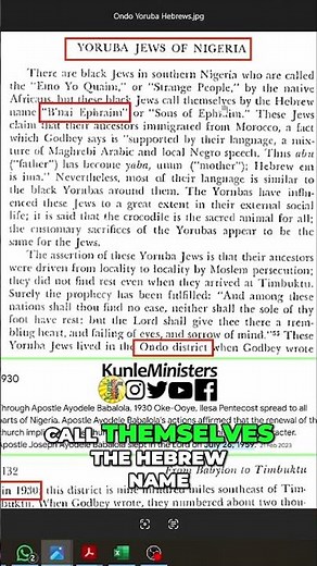 Yoruba Jews: Tribe of Ephraim Discovered in Nigeria?