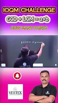 IOQM Number Theory Problem | GCD + LCM Ordered Pairs Trick 🔥 | AMC Vertex Math Academy