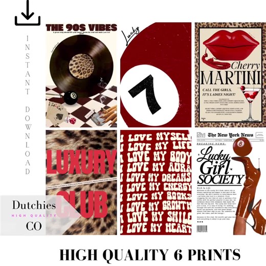 Retro Girly Prints: Leopard, Cheetah, 70s Fashion Wall Art (digital Download) - Etsy UK