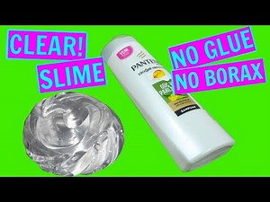 CLEAR SLIME WITH SHAMPOO I NO GLUE NO BORAX SLIME