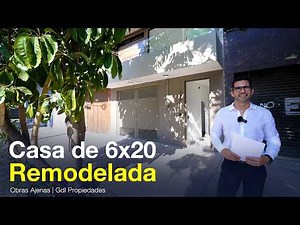 Remodeled 6x20 House with Interior Central Courtyard | Gdl Propiedades