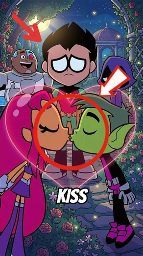 Did You Know Starfire Kissed Beast Boy?! 😳#teentitans #gaming