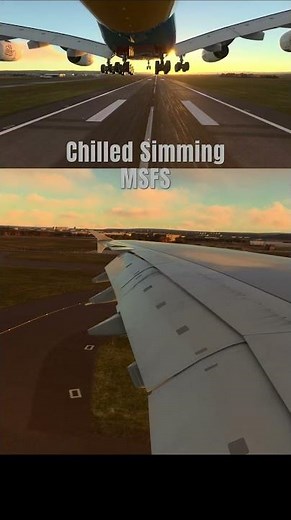 FBW A380 Wing View Landing - MSFS