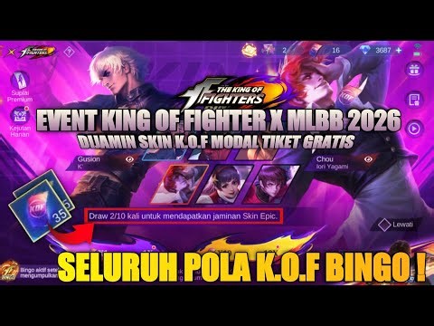 K.O.F. BINGO!! HOW TO GET CHEAP K.O.F. SKINS 2026 | 35 FREE TICKETS FOR THE KOF BINGO MOBILE LEGE...