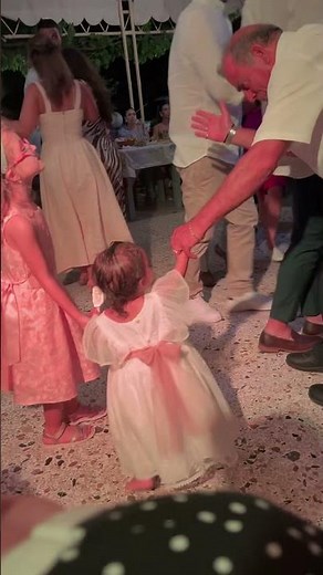 “Baby Dancing Greek Traditional Music | 1.5 Year Old at Baptism Celebration”