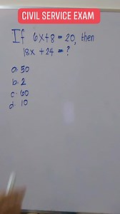 6.9K views · 179 reactions | #civilserviceexam #cscexam #cscreviewer #mathematicstutorial #numerical #numericalreasoning #cscexam2025 | Civil Service Exam Quick Review | Facebook