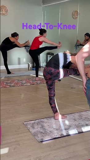 Hot Yoga's STANDING Head-To-Knee Pose. Getting Stronger