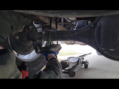 Installing Rear Lift Blocks Without a Car Lift - Toyota Tundra or Ford F-150