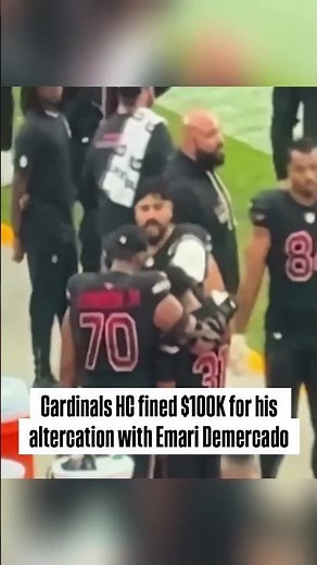 Arizona Cardinals HC Jonathan Gannon FINED $100K after Sideline Altercation