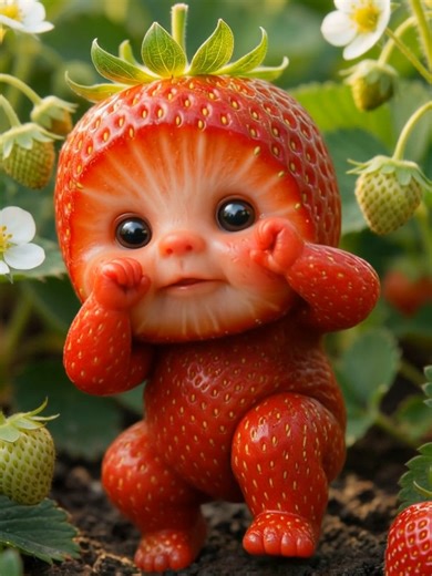 Baby Strawberry Punjabi Dance 🍓 #aibaby #aidance #babydance #babytiktok #dancingbaby #dancebaby #viraldance #babyfruit