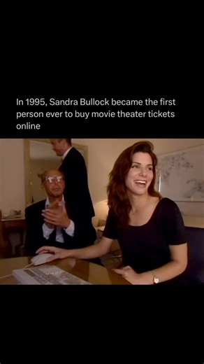 Pop History Book on Instagram: "Sandra Bullock made history by becoming the first person ever to purchase movie theatre tickets online in 1995. Ironically, the film she was buying tickets for was her movie The Net, where she played a computer programmer drawn into a high-tech conspiracy. Did you know this? 🤔🍿 - #sandrabullock #technology #nostalgia #throwback #movie"