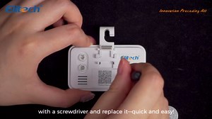 Elitech Fridge Thermometer Digital Freeze Refrigerator Thermometer Waterproof Large LCD Display Max/Min Record Function TM-2T