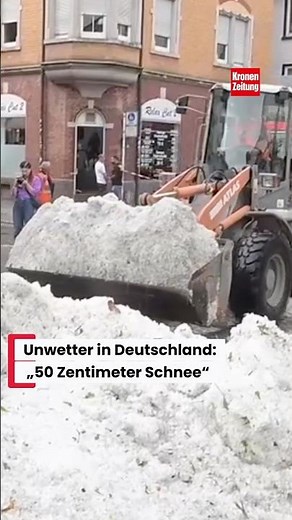 Severe storms in Germany: “20 inches of snow”