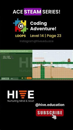 Grade 5 Code Monkey Level 14 Page 23 #HIVE #ACE #DMIT #codingforbeginners #codingforkids