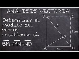 Vectores problema resuelto 2 | Análisis vectorial ejercicio | Física