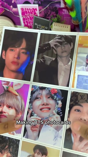 Creando BTS Photo Cards – Paquete de 30 Piezas