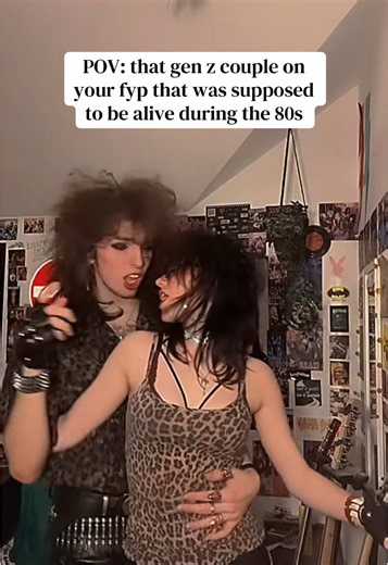 Matching Outfits: A Glam Couple's 80s Inspiration