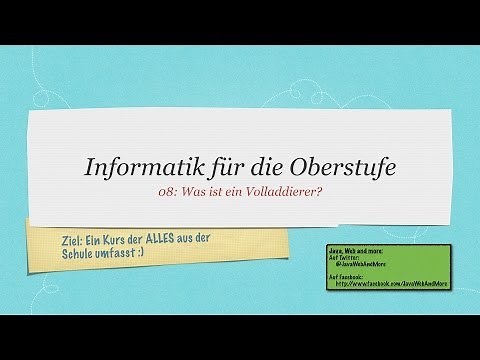 IFDO08 Was ist ein Volladdierer?