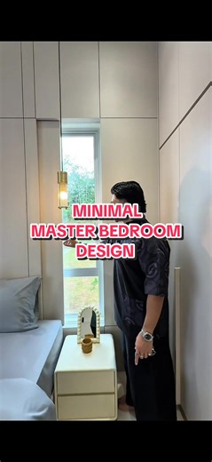Minimal Nude Masterbedroom Design. #interiordesign #fyp #interior #fyppppppppppppppppppppppp #bedroom