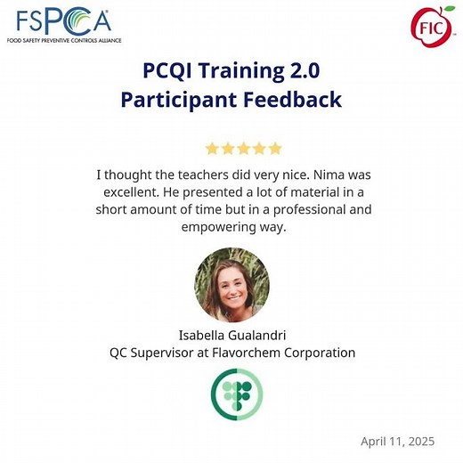 PCQI 2.0 Online Training Reviews