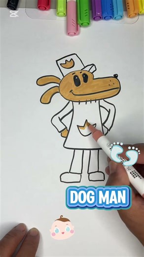 My Hand-Drawn Dog Man#dogman #shorts