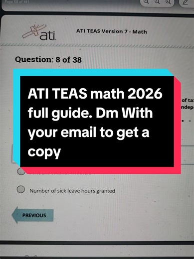 ATI TEAS math 2026 full guide. Dm With your email to get a copy. | Math