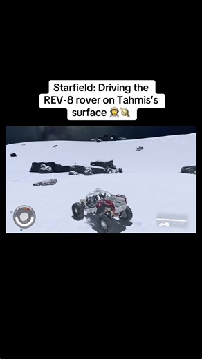 Driving the REV-8 rover while out exploring on the surface of Tahrnis, one of Fenn’s moons, while exploring the Cheyenne system, on Starfield 🧑‍🚀🪐. #Starfield #StarfieldGameplay #SpaceExploration #Xbox #XboxSeriesX