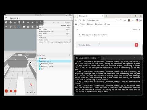 NavMind: Natural Language Robot Navigation with LLMs + ROS2