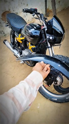 Splendor Big Tyre 😈 110/90/18 | Front Short Mudguard Look 🔥