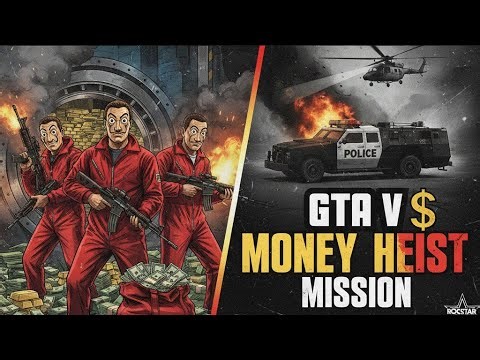 GTA 5 Bank Heist Gameplay | Full Action & Escape Plan!