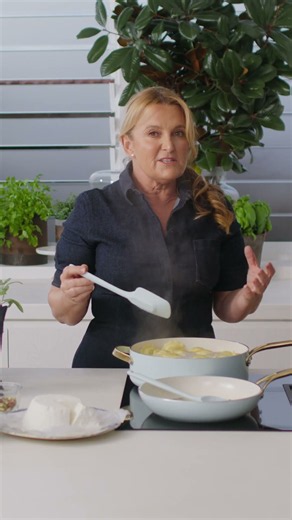 Donna Hay x RANA - Ricotta, Spinach & Lemon Zest Ravioli with sage butter and pancetta - Gourmet