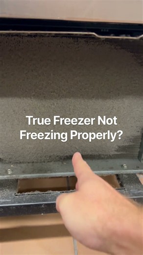 ❄️ True Commercial Freezer Not Freezing Properly? Look at This Condenser Coil! 🚨