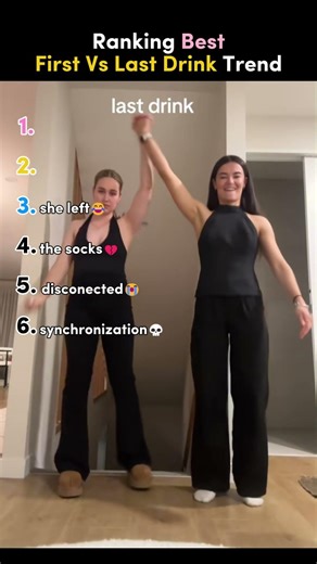 Ranking Best First Vs Last Drink Trend🍾