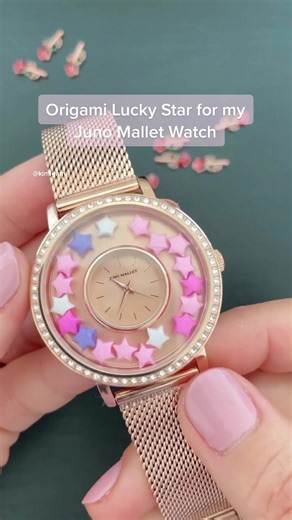 Origami Lucky Star Living Locket Bracelet Watch Tutorial