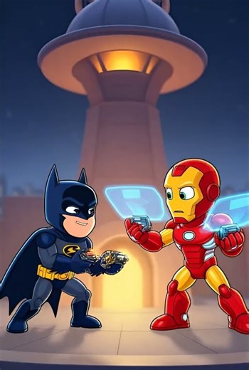 bat vs iron man |# cartoon