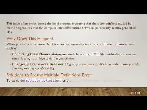 Solving Multiple Definitions Errors in Visual Studio When Upgrading a VB.NET Project