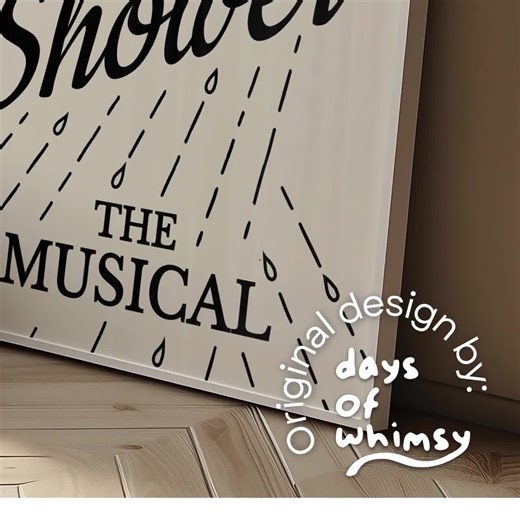 Funny Bathroom Art: Shower the Musical Poster (digital Download) - Etsy