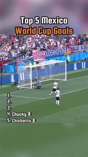 Top 5 Mexico World Cup Goals That Shook the World 🇲🇽⚽🔥 #Shorts