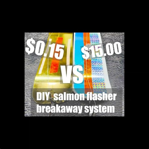 DIY cheap breakaway flasher system for trolling fishing