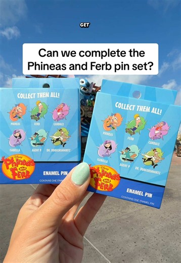 Had some time while waiting for pin drop to open up some Phineas and Ferb mystery pins and try to complete the set! ☀️ #disneypins #mysterypins #phineasandferb