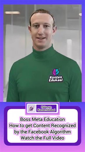 Meta Boss Education How to Get Content Recognized by the Facebook Algorithm Watch the Full Video ❗ #fyp #video #viral | Konten Edukasi