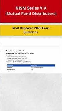 NISM Series V-A 2026 Mock Test #nismvaexam