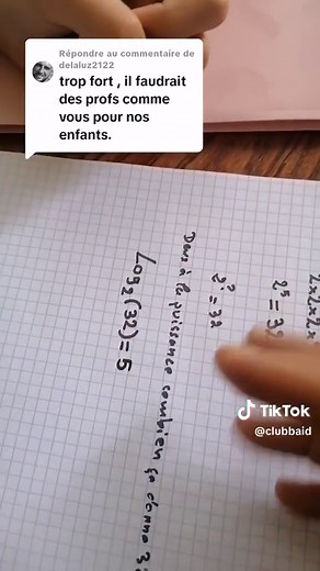 Comprendre le logarithme et les exposants