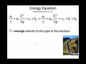 Energy Equation and Fluid Work - ENGR 318 (19 Nov 2020) Class 26