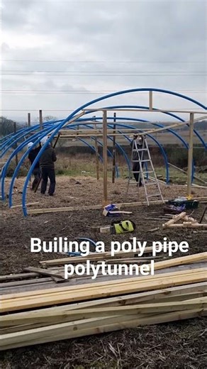 Poly pipe pollytunnel build #diypolytunnel #thesanctuarygarden