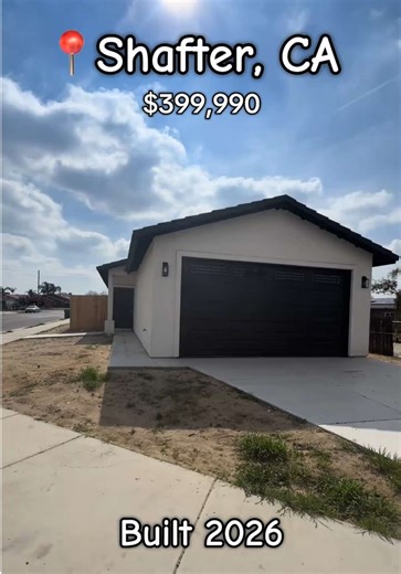 🏡✨ Lowest Priced New Construction in the Heart of Shafter! ✨🏡 💰 Purchase Price: $399,990 📉 3.5% Down Payment: $13,999.65 ✨ Keep in mind: \t•This is just the down payment. \t•Closing costs, prepaid taxes, and insurance may also apply. \t•Sometimes builder incentives or seller credits can help cover part of those costs. ⚠️ Estimates are approximate and may vary depending on loan terms, taxes, insurance, and lender approval. Looking for a brand-new home at an incredible price? This beautiful 20