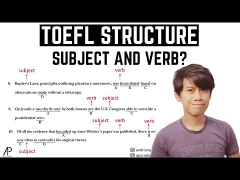 Cara MUDAH Jawab Soal TOEFL STRUCTURE bagian Written Expression (Subject Verb Agreement)
