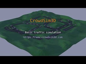 Create a basic traffic simulation in Blender with the CrowdSim3D add-on