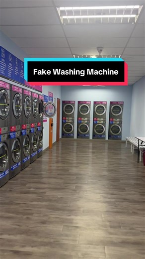 Fake Washing Machine in a Dobi (Laundry Service)