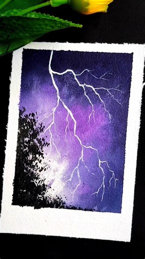 How to Draw Thunderstorm ⚡💜 #thunderstorm #light #tutorial